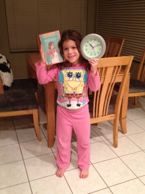 Leah read a book in 1.5 hours 24 June 2012. Great job Leah!!!