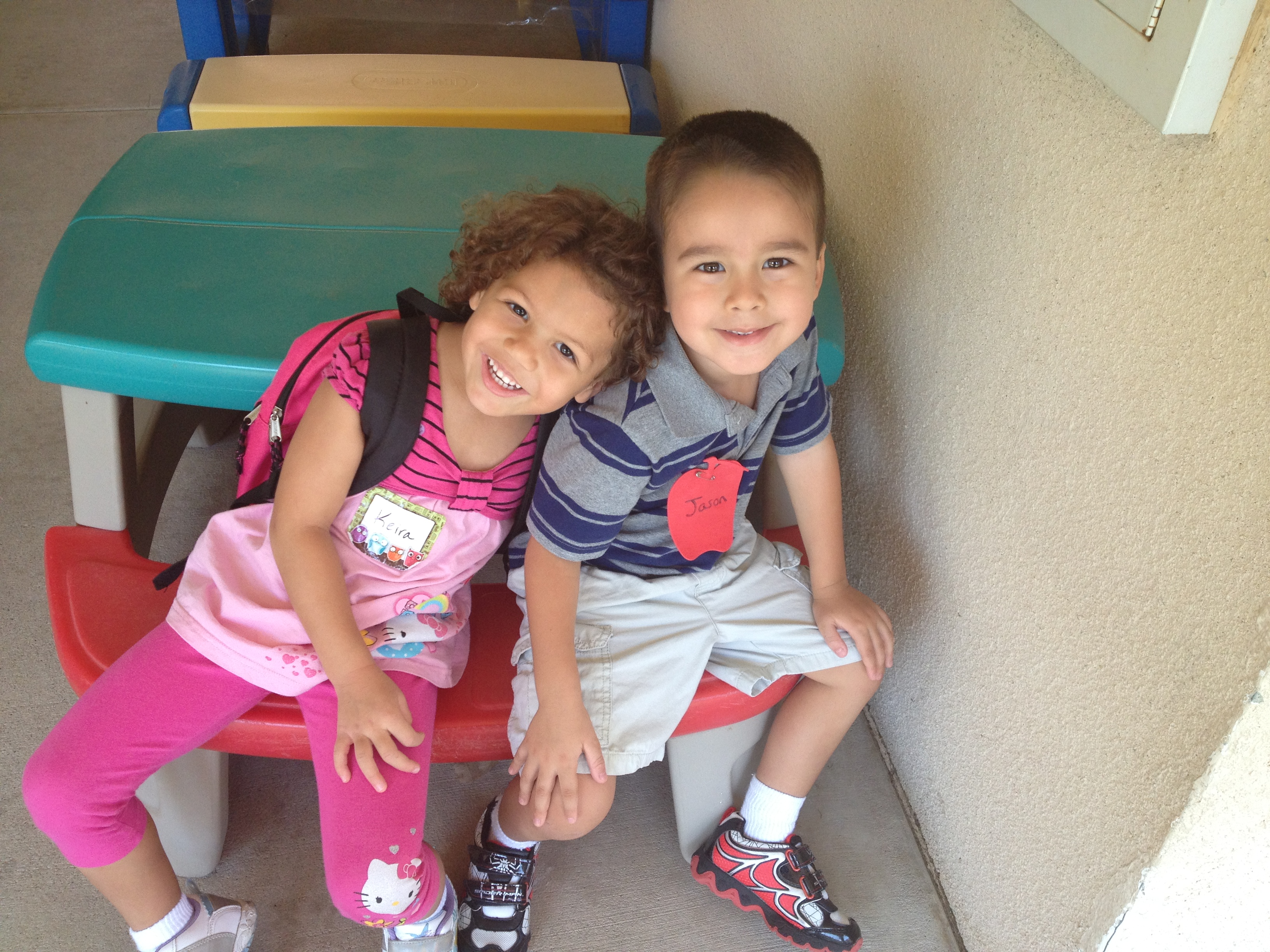 Jason and Keira's First Day of School 21 Aug 2012