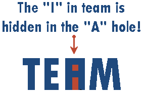 The I in Team Animated Gif - Blue letters